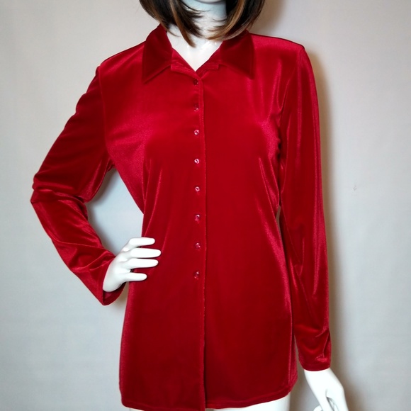 Kathie Lee Velvet Shirt Jacket 